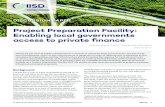 Project Preparation Facility: Enabling local …...Project Preparation Facility: Enabling local government access to private finance IISD.org 3 Generally, the scope of PPFs covers