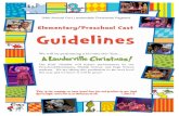 Elementary/Preschool Cast GuidelinesPGT... · Room Leader. Do not bring food into your child’s dressing room, or to the Children’s Floor. They cannot eat in costume or in dressing