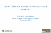 September 2017 Useful software utilities for computational CRUK …... · 2017. 9. 21. · Overview Search and download genomic datasets: GEOquery, GEOsearch and GEOmetadb, SRAdb
