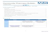 Community Pharmacy Bulletin - england.nhs.uk€¦ · NHS England & Improvement – South West Region Community Pharmacy Contract Management Team contact information Team Member Telephone