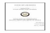 STATE OF LOUISIANA · issued through the state’s LaCarte Purchasing Card Program. The P-Cards were issued to Ms. Johnson and Ms. Patterson. The LaCarte P-Card is a Visa card issued
