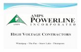 HIGH VOLTAGE CONTRACTORS - Amps Powerline · AMPS Powerline Incorporated is a high voltage electrical service provider of choice for new high voltage electrical construction and the