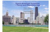 Dyson-Schwinger Equations – Theory and Phenomenology · Infinitely Many Coupled Equations Solutions are Schwinger Functions (Euclidean Green Functions) Same VEVs measured in Lattice-QCD