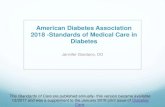 American Diabetes Association 2018 -Standards of Medical ... · All adults, and particularly those with type 2 diabetes, should decrease the amount of time spent in daily sedentary