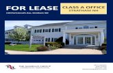 FOR LEASE LASS A OFFIE - LoopNet · 2017. 9. 20. · PATTI VIS ONTE GREG S HENA (603) 601-1108 GREGSHENA@MASIELLO. OM FOR LEASE 118 Portsmouth Ave, Stratham, NH PROPERTY DETAILS Unit