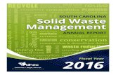 plastic LANDFILL TIRES SOUTH CAROLINA Solid Waste … · consistency among the states on how solid waste disposal and recycling activities are measured. TSW provides a much more comprehensive