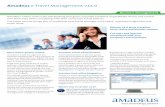 Amadeus e-Travel Management v14 · “Swiss Re and TraXess’ collaborative and flexible relationship with Amadeus has enabled the successful development of the new Travel Arranger