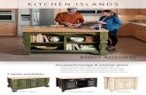 KITCHEN ISLANDS - Nexcess CDN...reverse side reverse side front side open all ˜ nishes available without top Increased storage & counter space Islands feature deep drawers and tall