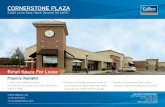 CORNERSTONE PLAZA - LoopNet...The presentation of this property is submitted subject to errors, omissions, change of price or conditions prior to sale or lease, or withdrawal without