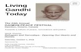 Suggested Living $5.00 Gandhi Today - McMaster University · We welcome you to the 24th Annual Gandhi Peace Festival and thank you for your participation. Our theme this year focusses