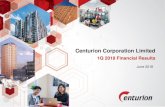 Centurion Corporation Limited · Centurion Corporation Limited 8 FY2017 Key Performance Highlights FY 2017 revenue increases 14% to S$137.1 million largely due to the improved performance