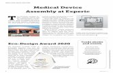NEWS FROM HARRO HÖFLIGER Medical Device Assembly at Experic · State-of-the-art dosing equipment from Allmersbach im Tal has been in place for capsule fi lling and micro-dosing since