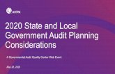 2020 State and Local Government Audit Planning Considerations · 5/28/2020  · The ASB recommends that all these SASs be implemented concurrently. 31. Remote Auditing Considerations