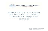 Hallett Cove East Primary School Annual Report 2013 · Annual Report 2013 Page 1 Context School Name: Hallett Cove East PS School Number: 1053 Principal: Anne Rathjen Region: Southern