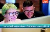 Key technology questions college governors should …...(GDPR)? » The GDPR will replace the current Data Protection Act in May 2018. » Do college staff know that the GDPR comes into