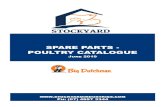 SPARE PARTS POULTRY CATALOGUE Industrie… · POULTRY CATALOGUE May 2012SPARE PARTS Ph: (07) 4697 3344-POULTRY CATALOGUE June 2019 Ph: (07) 4697 3344. Table of Contents Feeding System