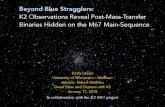 Beyond Blue Stragglers - Kepler & K2 Science Center · 2018. 1. 23. · Beyond Blue Stragglers: K2 Observations Reveal Post-Mass-Transfer Binaries Hidden on the M67 Main-Sequence