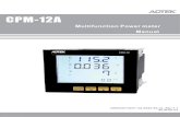 CPM-12A · Multifunction Power meter Manual CPM-12A 43504d313241-4d-454e-53-41, Rev 1.1 201802-01-
