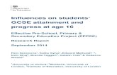 Influences on students GCSE attainment and progress at age 16€¦ · Effectiveness 101 Combined effects 101 Overview 109 Implications 111 References 114 Appendix 1: Home Learning