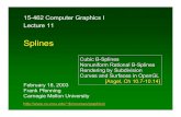 15-462 Computer Graphics I Lecture 11fp/courses/graphics/pdf-color/11-splines.pdf · 15-462 Computer Graphics I Lecture 11. 02/18/2003 15-462 Graphics I 2 ReviewReview • Cubic polynomial