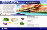 Heirloom Tomato & Fontina Grilled Cheese Sandwiches · 7/16/2015  · Heirloom Tomato & Fontina Grilled Cheese Sandwiches with Dijon-Dressed Summer Vegetables Recipe #253 The grilled
