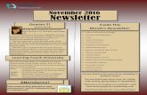 November 2016 Newsletter - Unity Corporation...Newsletter November 2016 Let’s get off to a fabulous start as we begin Quarter 2 on Thursday, November 3rd! If you are new to our school,