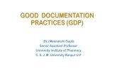 GOOD DOCUMENTATION PRACTICES (GDP)kanpuruniversity.org/...GOOD-DOCUMENTATION_240420.pdf · GOOD DOCUMENTATION PRACTICES (GDP) (Dr.) Meenakshi Gupta Senior Assistant Professor University