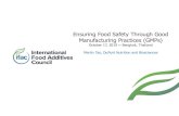 Ensuring Food Safety Through Good Manufacturing Practices …€¦ · IFAC Quality Systems, Food Safety and Good Manufacturing Practices Guide for Food Additives and GRAS Substances