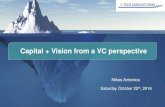 Capital + Vision from a VC perspective€¦ · Tech/Marketing/Branding, HR services, Professional services, Data Storing & Analytics, Cloud services, IoT, Wearables, Sensors, Urban