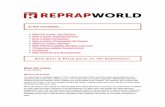 SLA; a basic introduction - ReprapWorld · 2017. 9. 6. · Diameter: 1.75mm and 2.85mm Size: 1.00 Kg PLA (polylactic acid) filament is amongst the oldest and still the most heavily