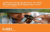 Advancing Science in the Endangered Species Act · The Endangered Species Act is the United States’ primary science-based safeguard against threats to biodiversity. Pro-The strong