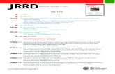 Table of Contents JRRD Volume 50, Number 10, 2014€¦ · JRRD Slideshow Project Supplemental audio content RSS updates Article in PDF Supplemental video content Supplemental content