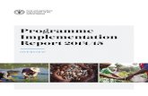 Programme Implementation Report · to guide actions of governments, international agencies, civil society and other institutions over the ... World Expo Milan, with its theme "Feeding