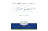 PERFORMANCE AUDIT Salisbury Township School District...Salisbury Township School District Performance Audit 6 2015-16 Academic Data School Scores Compared to Statewide Averages . Western