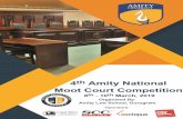 ANMCC’19 Page 0 · 2019. 3. 5. · 4 th ANMCC’19 Page 4 1st Amity National Moot Court Competition, 2016 The 1st Amity National Moot Court Competition saw thirty-six participating