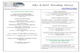 The EAPS Weekly News · 22/09/2014  · Thursday, Sept. 25, 2014 at 3:30 p.m. HAMP 1252 (Please see attached fall 2014 EAPS Colloquia) The EAPS Weekly News September 22, 2014 . Like
