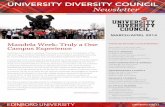 UNIVERSITY DIVERSITY COUNCIL Newslettermycampus.edinboro.edu/dotAsset/5ca06f8d-65c0-497d-9297-c...Student participation on the UDC is integral to the University’s diversity and inclusion