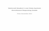 NSLDS Enrollment Reporting Guide · Executive Summary The National Student Loan Data System (NSLDS) Enrollment Reporting Guide includes a table of contents, three chapters, and appendices.