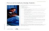 Personal Scripture Study Habits · 2014. 9. 2. · Personal Scripture Study Habits For each of the following statements, rate yourself based on the following scale: 1 = Never 2 =