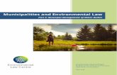 Municipalities and Environmental Law · 2018. 4. 23. · MUNICIPALITIES AND ENVIRONMENTAL LAW PART 2: MUNICIPAL MANAGEMENT OF WATER BODIES Page 12 . Impact of the new definition of
