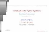 Introduction to Hybrid Systems - cse.chalmers.segersch/slides-talks/slides... · Introduction to Hybrid Systems – p.11/21. Discrete vs. Continuous Systems The state space of a discrete