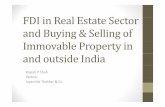 FDI in Real Estate Sector and Buying and Selling of IP ... · Transfer of IP in India) does not define it. • Master Direction No. 12 defines it as citizen of India & Co resident