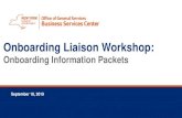 Onboarding Information Packets - bsc.ogs.ny.gov ... â€¢ An onboarding representative creates the packet