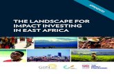 THE LANDSCAPE FOR IMPACT INVESTING IN EAST AFRICA · Fund • Africa Assets • Africa Group • AfriCap Microfinance Investment Company • Argidius Foundation • Arrow Ventures