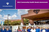 2012 Community Health Needs Assessment · Martha LeBlanc and Laurinda Calongne Robert Rose Consulting James D’Antoni, MD Medical Director, St. Elizabeth Hospital Community Clinic,