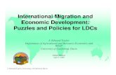 International Migration and Economic Development: …J. Edward Taylor, University of California Davis “En-Gender” Migration and Development Policies Female share of international
