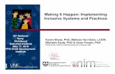 Making It Happen: Implementing Inclusive Systems and Practicespdfs/Meetings/InclusionMtg2010/Final_HO.pdf · Need Fit Resources Availability Evidence Readiness for Replication Capacity