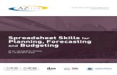 Spreadsheet Skills Planning, Forecasting Budgetingaztechtraining.com/wp-content/uploads/2019/05/... · 2019. 5. 12. · Spreadsheet Skills for Planning, Forecasting and Budgeting