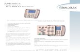 IFR 6000 Ramp Test Set Data Sheet - Aero Express, Inc.€¦ · The IFR 6000 is a compact, lightweight and weatherproof unit designed for testing transponder modes A/C/S, TCAS I and