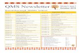 QMS Newsletter Volume 4, Issue 2 October 2019 · October 27 Diwali begins Important Dates October 28 Kernels Popcorn orders & payment due PAC Fundraiser October 31 Hallowe’en November